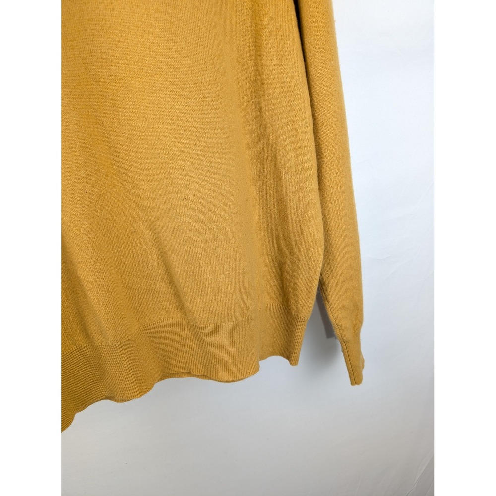 Rag & Bone Mens 100% Cashmere Crewneck Sweater Size XL Gold Quiet Luxury Casual - Picture 4 of 9